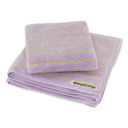 Naram badehåndkle (lilla & neon gul)
