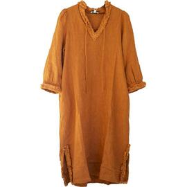 Linen Dress Rust (S)