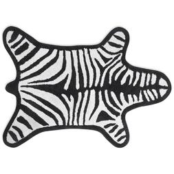 Reversible Zebra Badematte (Sort)